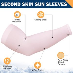 Manchons de bras personnalisés unisexe en soie glacée à compression, protection solaire d'été, séchage rapide, par sublimation - Product Image 5
