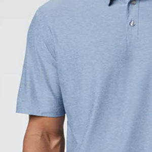 Camiseta Casual con Cuello para Hombre con Logotipo Personalizado, Camiseta Premium con Cuello Camisero y Logotipo Bordado en Color Sólido - Product Image 3