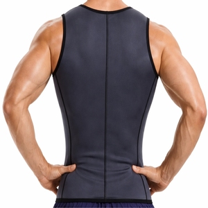 Camiseta sin mangas con capucha de diseño único para hombre, adelgazante, para correr, hacer ejercicio, fitness, ligera, de tela elástica, transpirable, de secado rápido, con cuello en V - Product Image 2