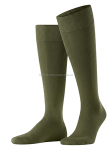 Calcetines de Mujer Color Amarillo Mostaza con Rayas, Tejidos, Acanalados, Hasta la Rodilla, Casuales, para Uso Diario, Transpirables, de Spandex/Nailon/Algodón - Product Image 5