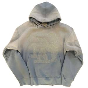 Custom Designed <b>Men's</b> 100% Cotton <b>Fleece</b> <b>Jumper</b> Pull-over Hoodie Embossed 3D Pattern Size 6XL Metal Tip Laces Wholesale Supply - Product Image 1