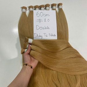 Vente en gros d'extensions de cheveux en vrac humains vierges vietnamiens 100% couleurs à la mode 8.0 styles droits naturels - Product Image 1