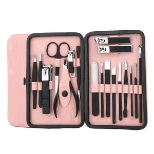 Advanced Professional Manicure Set Stainless Steel <b>Nail</b> Care <b>Kit</b> Premium Quality And Custom Logo - Product Image 1