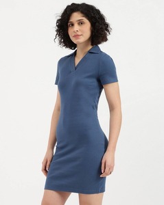 เดรสทรงเข้ารูปแขนสั้นผ้าริบเนื้อนุ่มคุณภาพสูง ขายส่งจากผู้ผลิต - Product Image 4