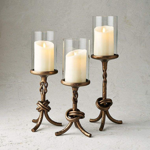 Portavelas Cilíndrico de Madera 2025 con Tapa Metálica, Diseño Clásico Vintage, Acabado Pulido - Decoración para Ramadán, Superventas - Product Image 5