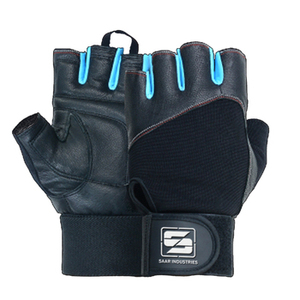 Gants de sport respirants en cuir de vachette antidérapants à manchette longue pour hommes et femmes, personnalisables (logo et couleur) pour la musculation et l'entraînement en salle de sport – Offre Spéciale - Product Image 1