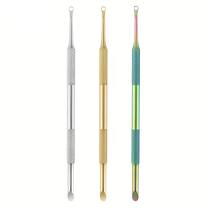 Professional Surgical Grade Stainless Steel Loop Cuticle Pusher Precision Dual-Ended Salon Level Manicure Tech Implement - Product Image 1