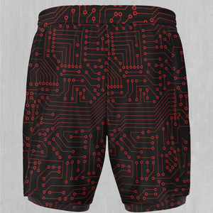 Shorts de bain personnalisés pour hommes, taille élastique, respirants, séchage rapide, coupe-vent, anti-UV, écologiques, vêtements décontractés et tendance en tissu peigné - Product Image 6