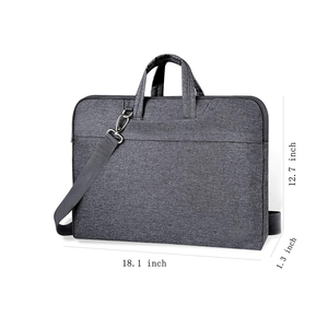 Bolso para portátil personalizado para mujeres y hombres, impermeable, para trabajo, bandolera, maletín, con bolsillos internos - Product Image 4