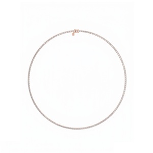 Luxury <b>Tennis</b> <b>Necklace</b> Lab Grown Diamonds <b>Sterling</b> <b>silver</b>, 9KT,10KT, 14KT,18KT Gold Plating Premium Jewelry Gift for Women - Product Image 1