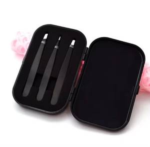 Precision Stainless Steel <b>Eyelash</b> Tweezers Set with Smooth Tips for Detailed <b>Application</b> - Product Image 6