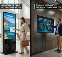 Pantalla Publicitaria Android 11 de 32/43/50/55/65 Pulgadas, Sin Táctil, 4K, Montada en Pared, Señalización Digital Comercial, Reproductor Multimedia LCD