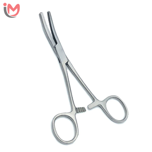 Pinces chirurgicales courbées en acier inoxydable de haute qualité, manuelles, réutilisables, de qualité hospitalière, services OEM - Product Image 1