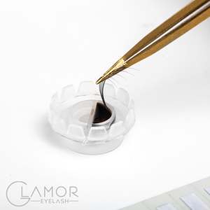 Venta caliente Easy Fan diystick Extensión de pestañas natural Tallo corto Premade Fan Volume Lashes Fans 10D 0,05 Pestañas de visón reales - Product Image 4