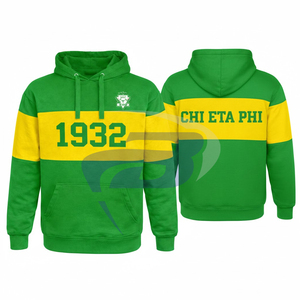 เสื้อฮู้ดผ้าฝ้ายผสมโพลีเอสเตอร์พิมพ์ลายโลโก้ Chi Eta Phi คุณภาพสูง ทรงโอเวอร์ไซส์ สไตล์กรีก สำหรับสมาคมนักศึกษาหญิง CEPhi - Product Image 3