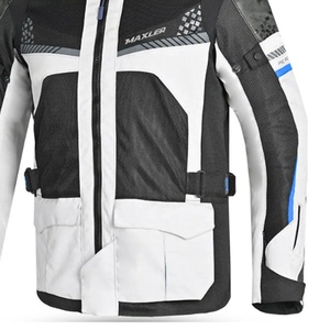 Motor Bike <b>Jacket</b> and <b>Motorcycle</b> Gear with Body Armor Foam Padding & Breathable Cordura Fabric, - Product Image 5