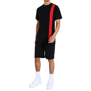 Men’s <b>Twin</b> <b>Set</b> 2 Piece Outfit Shirt and Shorts Casual Summer Cotton Co Ord <b>Set</b> OEM Supplier - Product Image 1