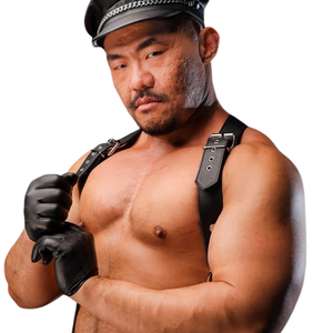 Gants de moto en cuir pour homme, avec manchette longue, protection en cuir véritable de qualité supérieure - Product Image 4