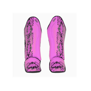 Protège-tibias personnalisables en cuir élastique, EVA et PU, durables et confortables pour l'entraînement de Muay Thai et de Kickboxing - Product Image 6