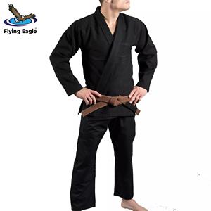Combinaison de Jiu-Jitsu Brésilien (BJJ) extensible en gros, uniforme d'arts martiaux, vêtements d'entraînement de karaté avec logo personnalisé, 100 % coton léger - Product Image 4