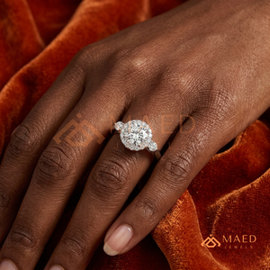 Round Cut Moissanite <b>Solitaire</b> <b>Ring</b> <b>Silver</b> Engagement <b>Ring</b> for Women Elegant Bridal Jewelry Anniversary Gift - Product Image 4
