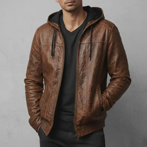 Chaqueta de cuero para hombre de la mejor calidad, fabricada en Pakistán por Comfortex International, chaqueta de cuero genuino para hombre, la mejor oferta en línea. - Product Image 1