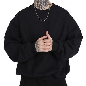 Sweat-shirts à capuche oversize pour hommes, style boxy, avec poche avant, matière épaisse, streetwear décontracté, sweats-shirts personnalisés OEM - Product Image 4