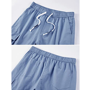 Shorts Cargo Décontractés en Coton pour Femmes 2026, Taille Élastique avec Cordon de Serrage, Coupe Ample, Multi-Poches, pour l'Extérieur, Idéal pour l'Été - Vente en Gros - Product Image 4