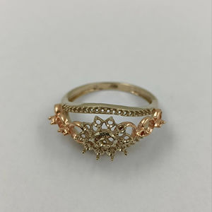 18K lujo nuevo diseño oro sólido fino montaje joyería anillos Ghat rodio plateado para ajuste de diamante natural para la fiesta de boda - Product Image 6