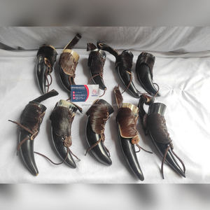 Ultimate Norse Viking Inspired <b>Drinking</b> <b>Horn</b> 100% Genuine Buffalo Ox <b>Horn</b> For A True Medieval Feel While <b>Drinking</b> Mead Or Beer - Product Image 2