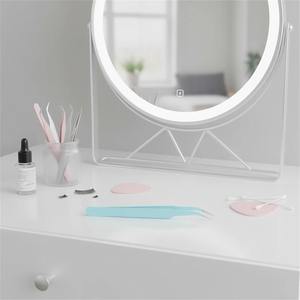 Pinzas de precisión para pestañas, extensiones de pestañas postizas de acero inoxidable, herramientas profesionales para salón, maquillaje DIY, uso doméstico - Product Image 2