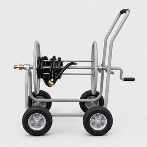 Chariot enrouleur de tuyau d'arrosage robuste 150 pieds, chariot portable pour tuyau d'eau avec roues, cadre en acier durable pour pelouse et jardin ODGGAD020 - Product Image 2