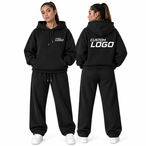 Conjunto de Sudadera con Capucha Unisex Personalizado, Chándal de Algodón Extra Grande de Lujo, Pantalones Deportivos para Mujer, Sudadera con Capucha y Pantalones Deportivos de Invierno para Hombre y Mujer - Product Image 6
