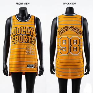 Women Basketball Jersey GSM Breathable Polyester <b>Mesh</b> Yellow Sublimation Custom Logo Print Women Basketball Jersey Breathable - Product Image 5