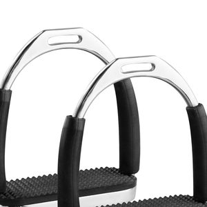 Estribos de Seguridad Flexibles de Acero Inoxidable de Primera Calidad con Acabado Brillante Arcoíris, Antideslizantes, Protección para Tobillos, Equitación - Product Image 6