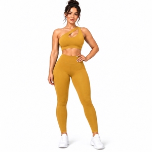 Vêtements pour femmes, ensembles de yoga, nouveau style, ensemble de yoga décontracté pour femmes, coupe régulière, ensemble de yoga sans couture 2 pièces - Product Image 1