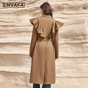 Custom Jackets Spring New Trench <b>Coat</b> Fashion Style British Style Women <b>Long</b> Jacket Trench <b>Coat</b> - Product Image 2