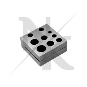 7 Hole Disc Cutter <b>Set</b> Jewelry Making Tools Sheet Metal Circular <b>Punch</b> Die Block Goldsmiths Metal Forming Stainless Steel - Product Image 3