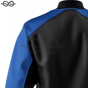 Customised Men's Polyester Breathable Mandarin Collar Varsity Jacket Fashionable Loose Casual Letterman Patch Baseball <b>Coat</b> - Product Image 3