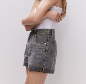 High Quality Women <b>Denim</b> Shorts Custom Logo <b>Stretch</b> <b>Denim</b> Jean Shorts OEM ODM Wholesales Clothing Manufacturer Factory Supplier - Product Image 2