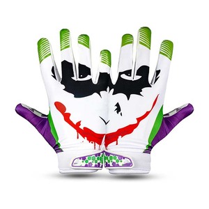 Gants de football américain en silicone 7v7 de haute qualité, personnalisés et imprimés, avec technologie antidérapante pour des prises sécurisées - Product Image 1