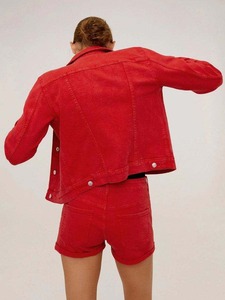 Chaqueta Vaquera Sostenible para Mujer 2026, Chaqueta Vaquera de Alta Calidad con Efecto Desgastado y Detalles de Piel, Precio al por Mayor - Product Image 3