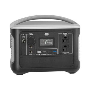 <b>Portable</b> 600W Power Station 493Wh LiFePO4 Solar <b>Generator</b> with 8 Output Ports Home Emergency Backup Battery - Product Image 1