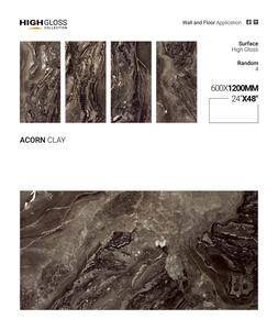 กระเบื้องพอร์ซเลนผิวมันเงา ขนาด 600 x 1200 มม. ลายหินอ่อนเคลือบเงา สำหรับปูพื้นและผนังภายในโรงแรม วิลล่า - Product Image 3
