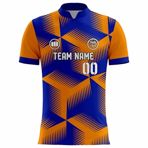 ชุดกีฬาฟุตบอลกางเกงขาสั้นผ้าเจอร์ซีย์พิมพ์ลายชุดทีมฟุตบอลชุดออกกำลังกายผ้าดูดความชื้นผ้าโพลีเอสเตอร์ผ้า100% - Product Image 2