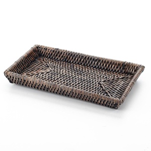 Rattan storage <b>organiser</b> restaurant hotel supplies eco friendly decor trays handbraided tray - Product Image 1