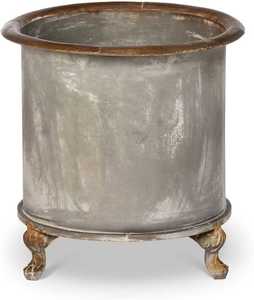 Rustic Galvanized <b>Square</b> Metal Planter Box Durable Flower <b>Pot</b> for Garden <b>Plants</b> - Product Image 5