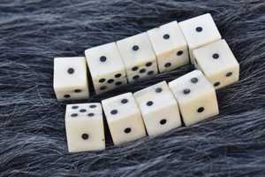 Handmade Natural Bone <b>Dice</b> <b>Set</b> for Board Games and RPG Gaming - Product Image 3