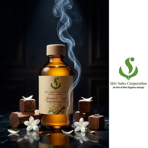 Aceite de Masaje de Sándalo y Jazmín para Nutrición Corporal, Sesiones de Spa Relajantes y Soluciones Aromáticas Premium para el Bienestar - Product Image 5