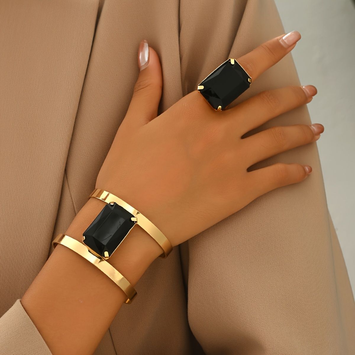 Black and Gold Brutalist Color